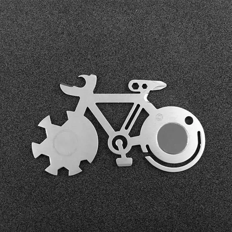 Outdoor Multi-function Tool Knife Card Bicycle Set Decoration Car Repair Mountain Bike Tool Kit Riding Equipment Accessories