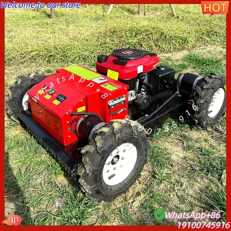 CE Grass Cutter with 0-35 Working Slope Mini HT 550 Remote Control Wheel Lawn Mower Parts Prices