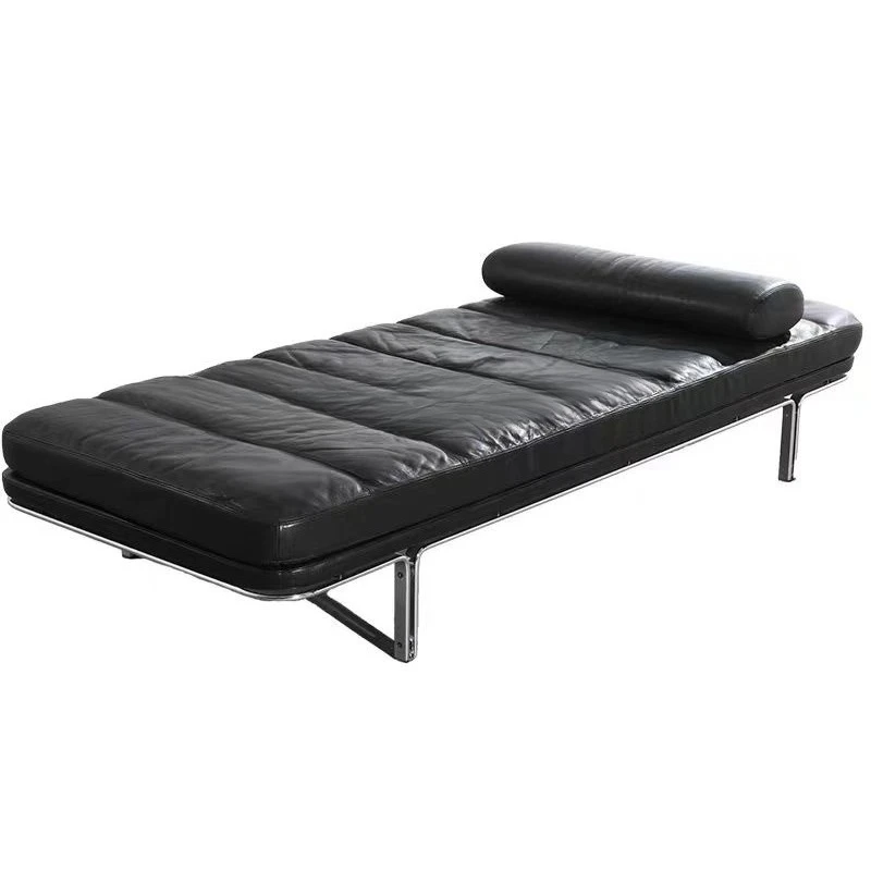 Bedside stool, wabi-sabi retro black classic high-footed sofa bed, sofa