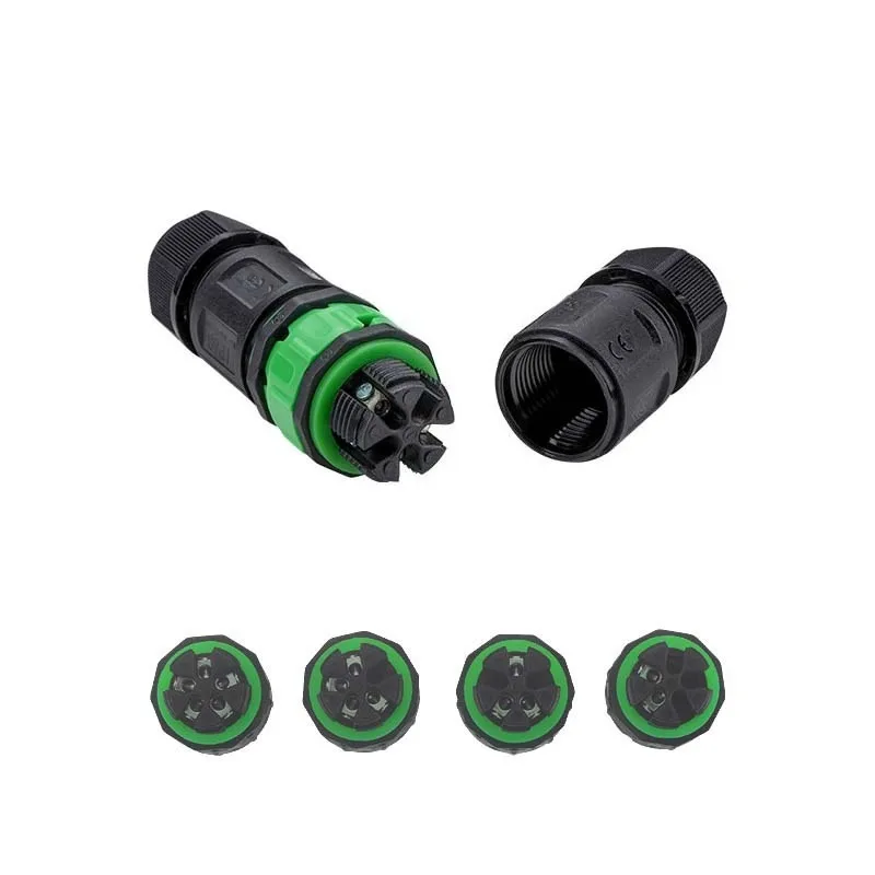 M20 Waterproof Connector Male and Female Pair Plug Screw Wiring LED Lamp Street Light Connector Waterproof Connector