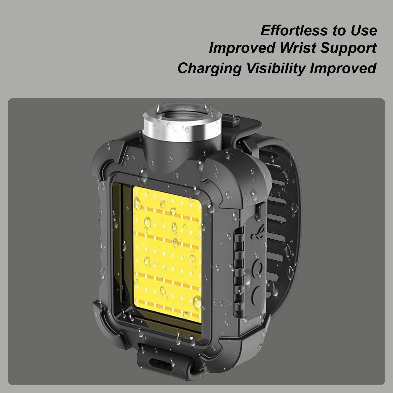 

Прогулочный светильник 1000 мАч с ремешком на запястье для прогулок в ночное время, портативный, безопасный для работы в автомобиле, пешего туризма, рыбалки, прогулок