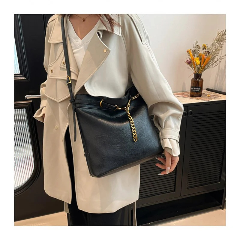 

Элегантная женская большая сумка из кожи премиум-класса, модная, прочная, просторная, повседневная, современный вид ​