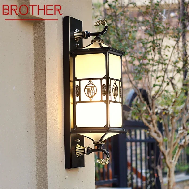 

BROTHER Contemporary LED Outdoor Wall Lamps Electric Simplicity Waterproof Balcony Hallway Courtyard Villa Gate Hotel