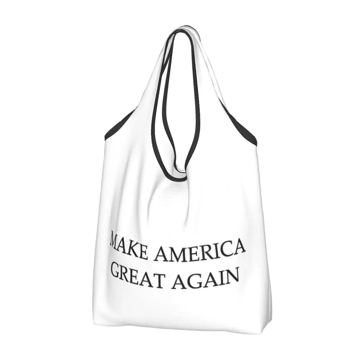 Trump 2024 MAGA Keep America Great Grocery Shopping Bags Funny Shopper Tote Shoulder Bag Big Capacity Portable Handbag