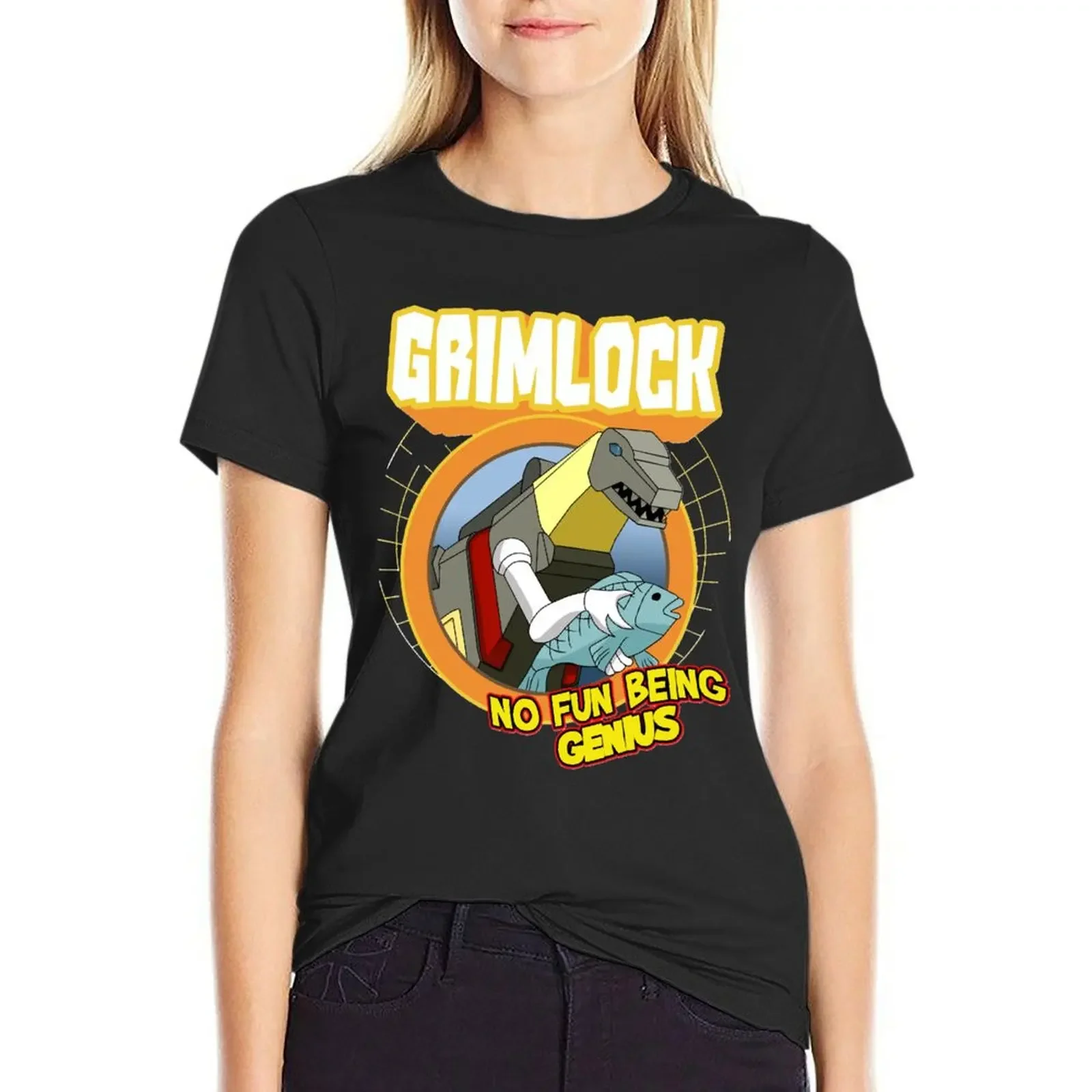 

Grimlock not genius Essential T Shirt T-Shirt plain kawaii clothes cute clothes black t shirts for Women