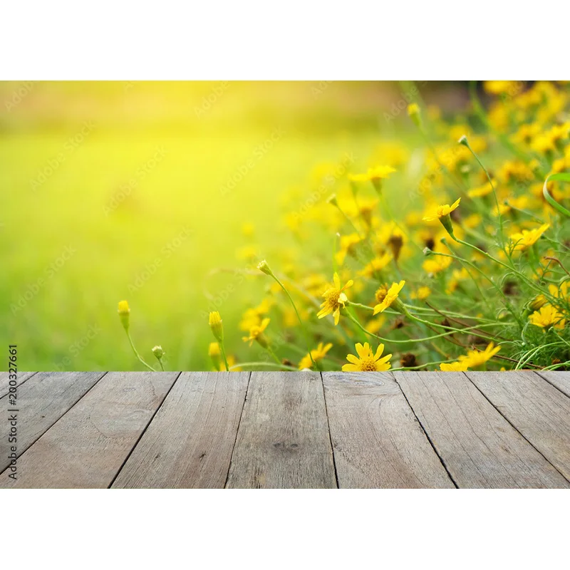 Shuozhike Art Stof Fotografie Achtergronden Rekwisieten Bloem Houten Planken Fotostudio Achtergrond 2211 HBB-03