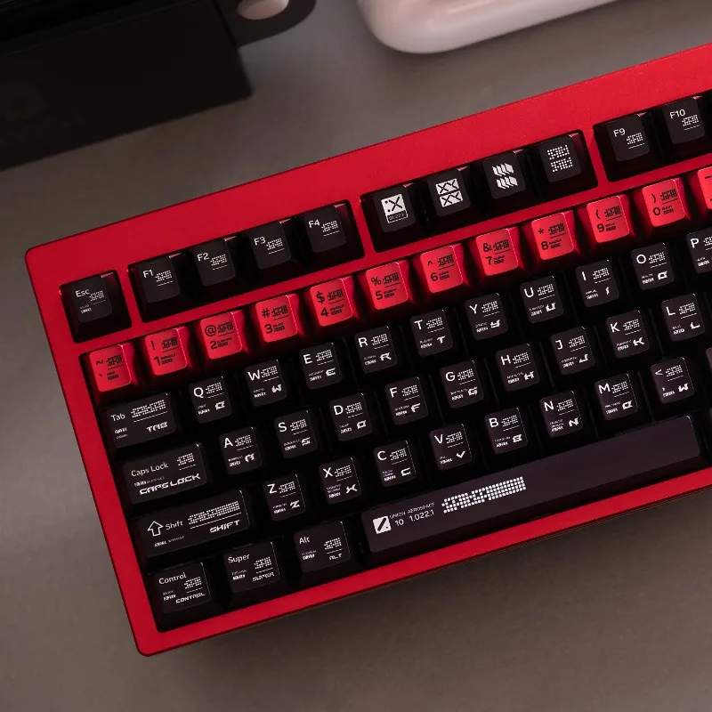 Parametric Metal Texture Magnetic Axis Keycaps PBT Dye-Sub Heatproof OEM Profile Custom Mechanical Keyboard
