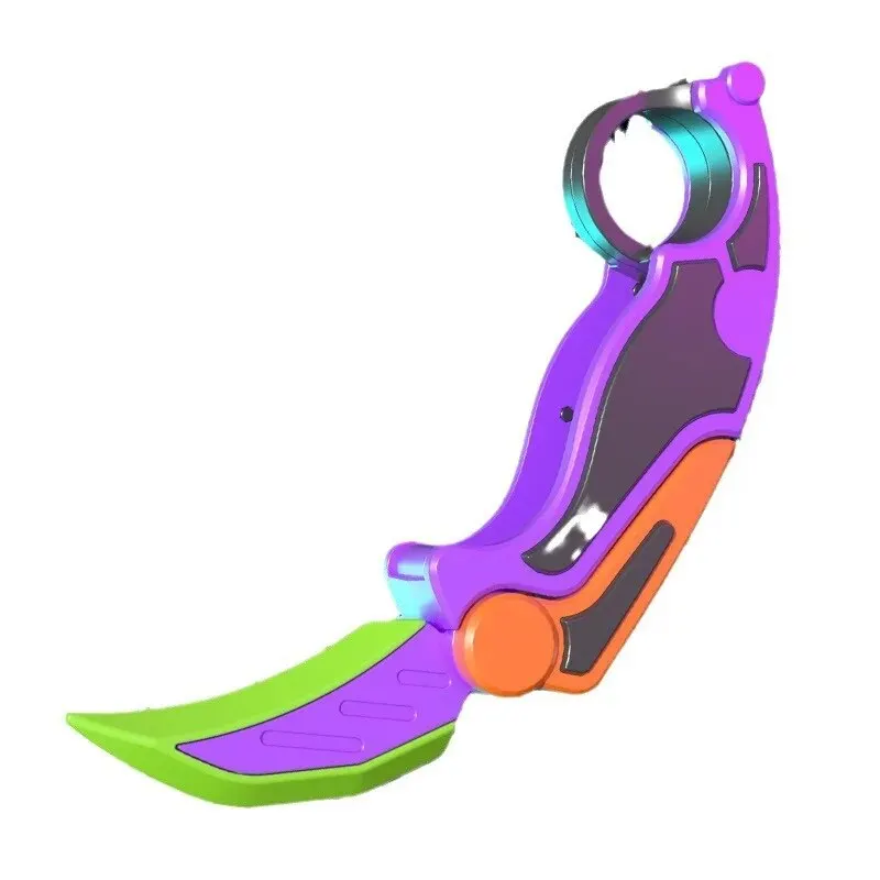 Carrot Claw Knife Foldable Straight Jumping Claw Knife Butterfly Claw Blade Decompression Tool Claw Knife Toy