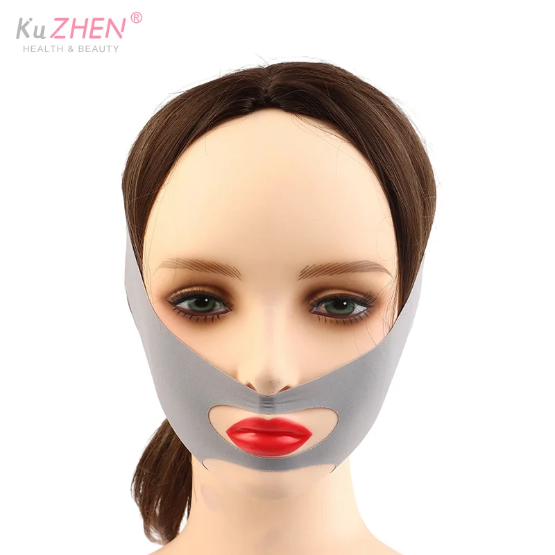 Breathable V Shaped Mask Strap Double-Chin Reducer Face Slimming Bandage Face Lifting Belt Double Deck Tightener Slim Strap