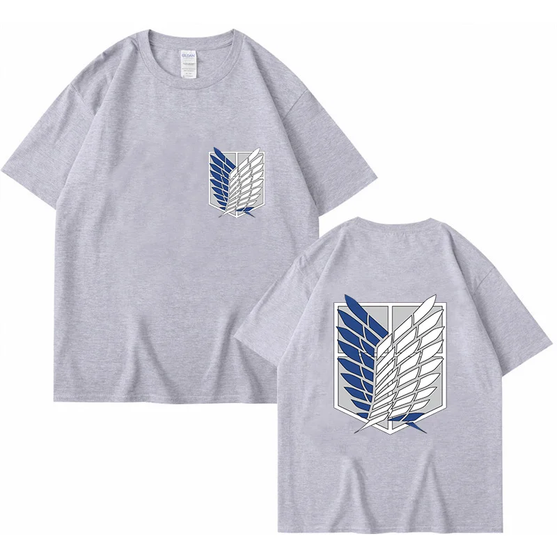 T-shirt Cotton Women Men Attack on Titan T Shirt Kawaii Cartoon Titans Attack Tees Harajuku Summer Tops Tee Japanese Anime