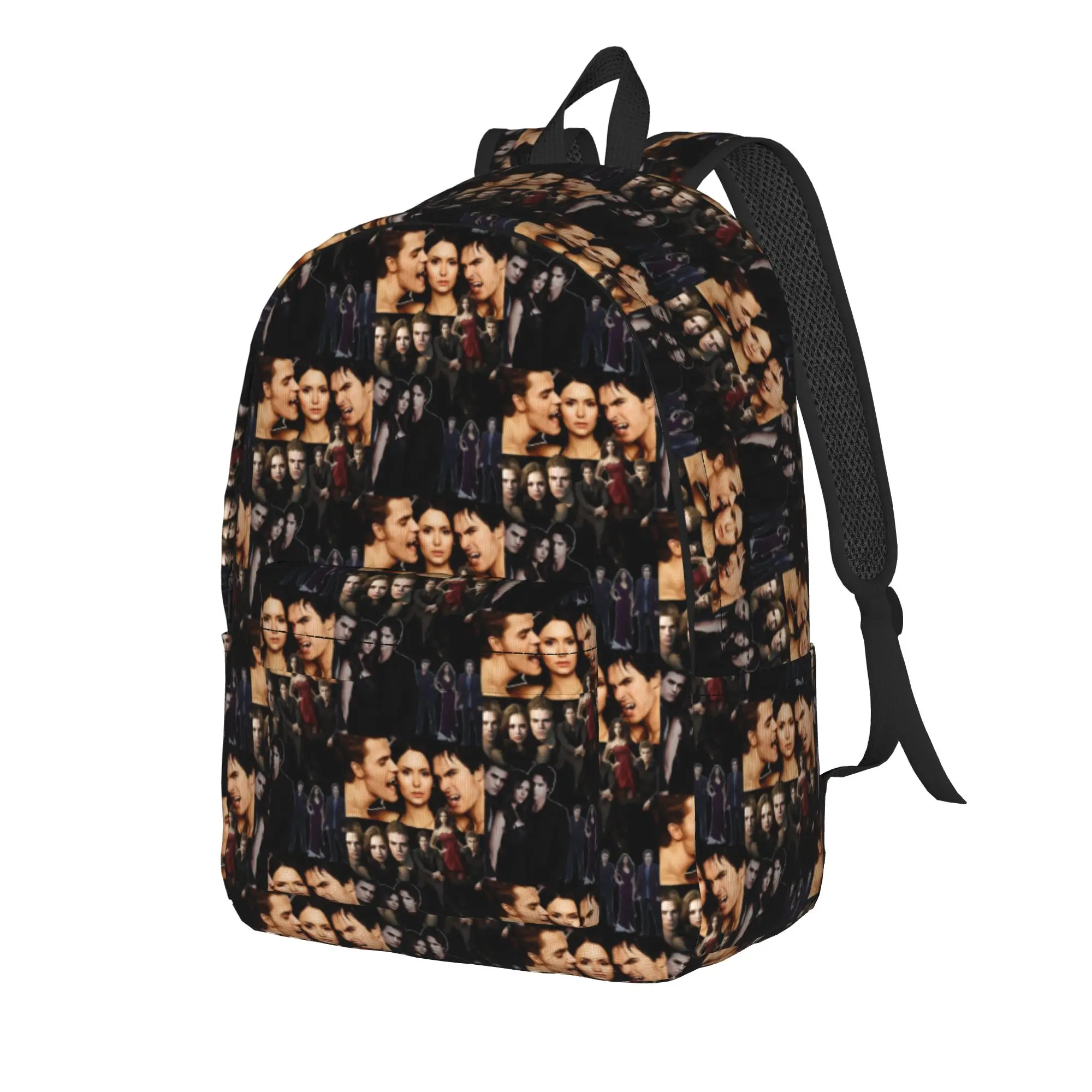 The Vampire Diaries Resuable Movie Backpack Damon Salvatore Outdoor Backpacks Female Lightweight High School Bags Rucksack