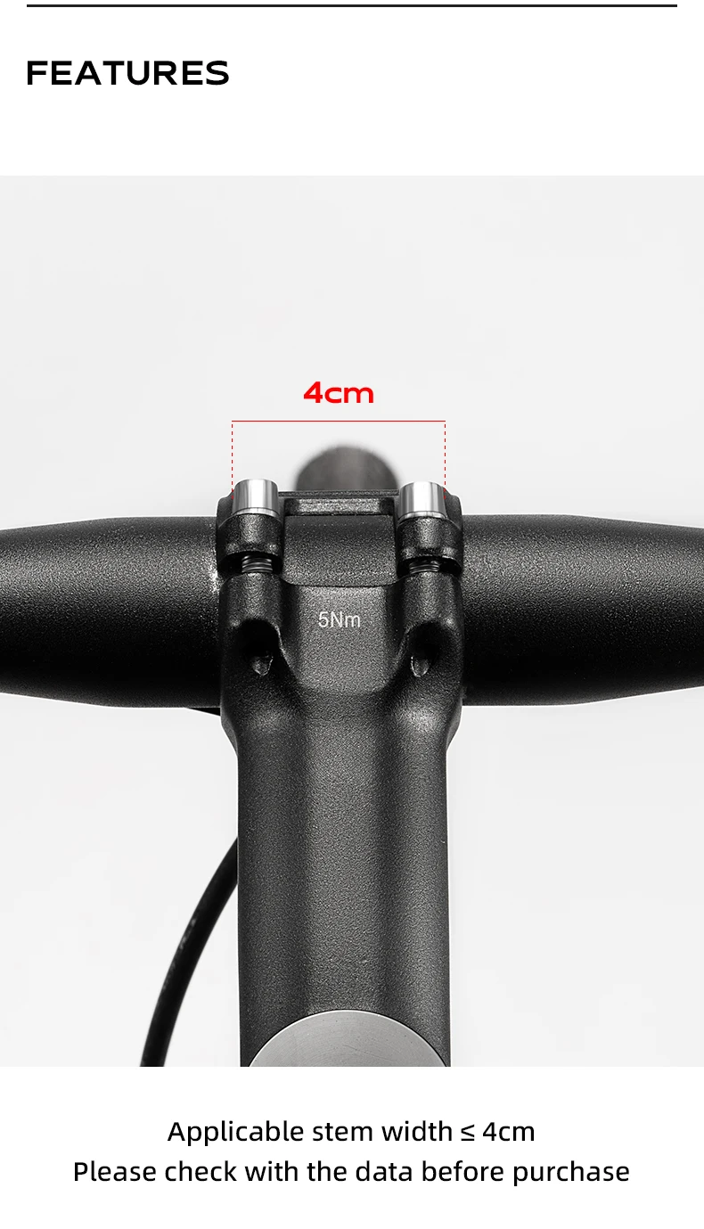 ROCKBROS Fahrradhalterung Frontlicht Lampenfassung Aluminiumlegierung Verlängerungshalter für Fahrradcomputer Wahoo Bryton Garmin Halterung – Detail 4