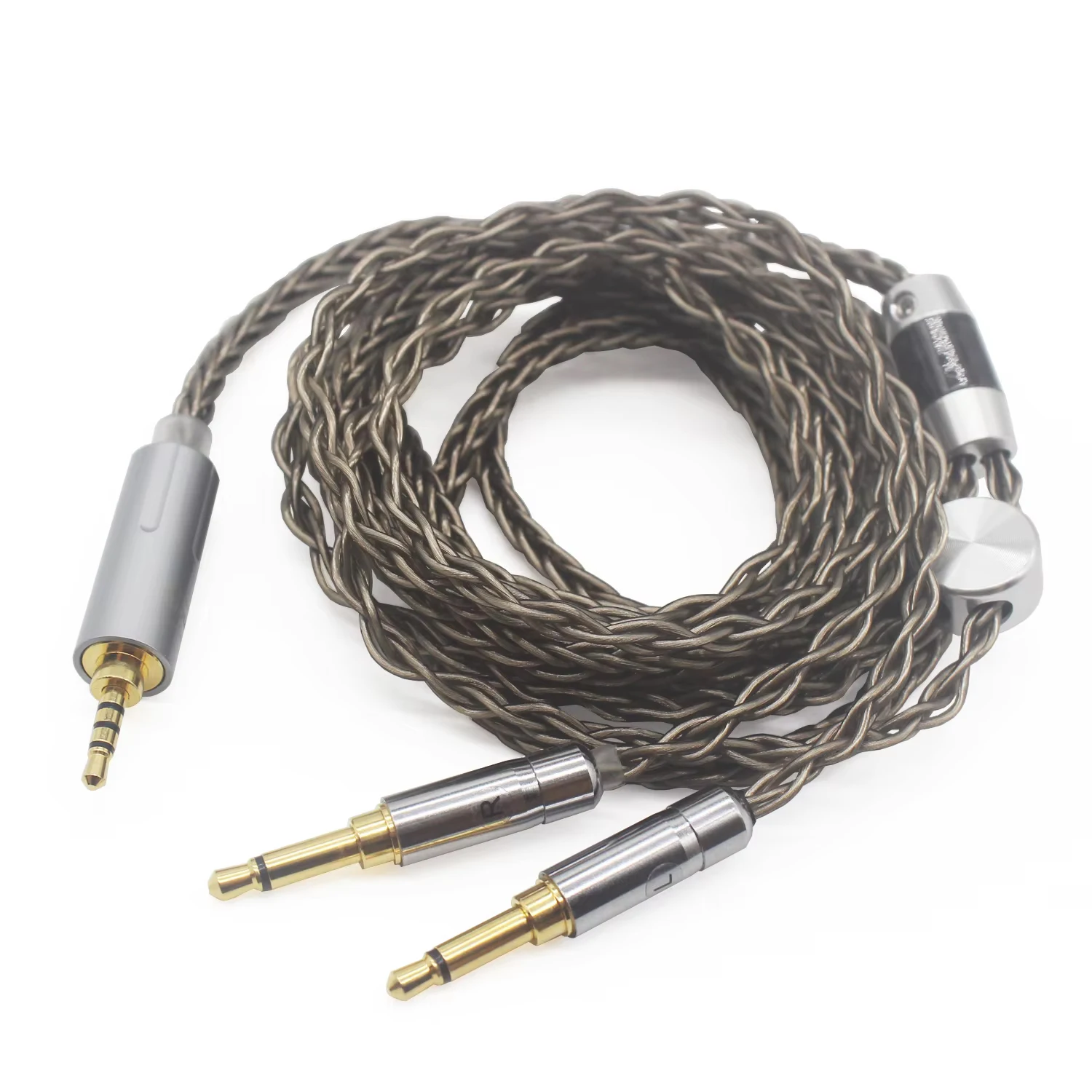 كابل سماعة الرأس المتوازن Youkamoo 2.5 مم متوافق مع Denon AH-D600، AH-D7200، AH-D7100، كابل استبدال Elear البؤري