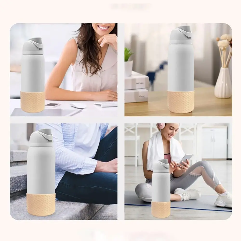 1Pcs Silicone Boot for Owala 24oz 32oz 40oz Anti-Slip Protective Sleeve Boot Bottom Base Water Bottle Accessories