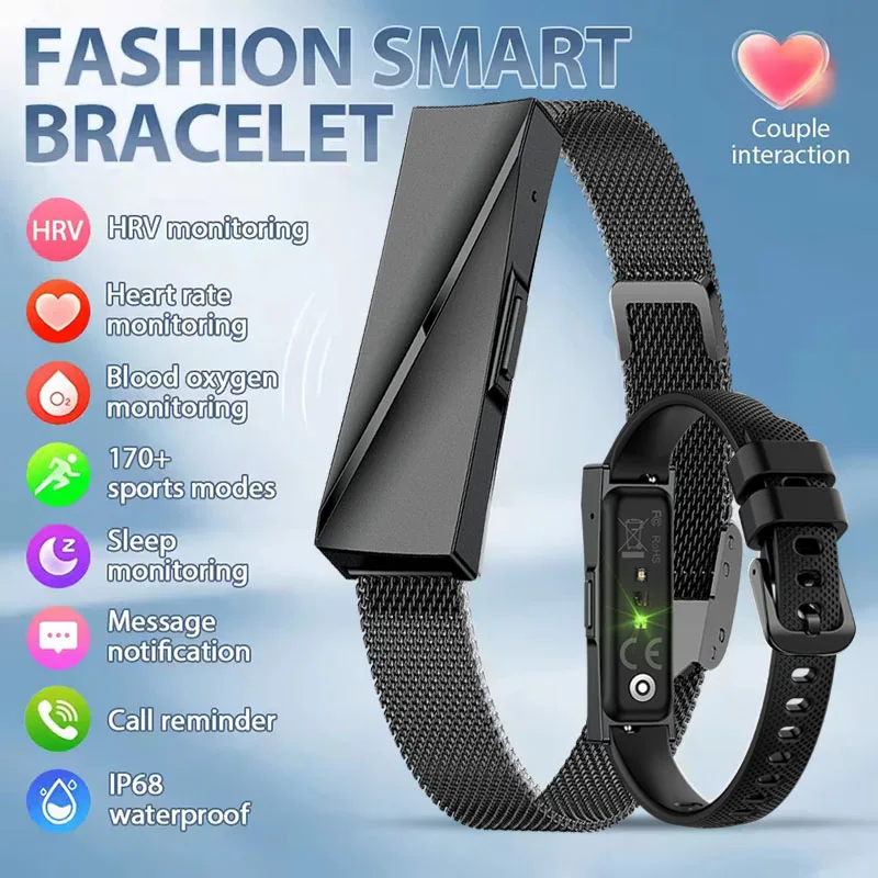 

Умные часы с напоминанием о вызове, ремешок для мужчин и женщин, спортивный фитнес-трекер, умный браслет, монитор сердечного ритма, кислорода в крокомере