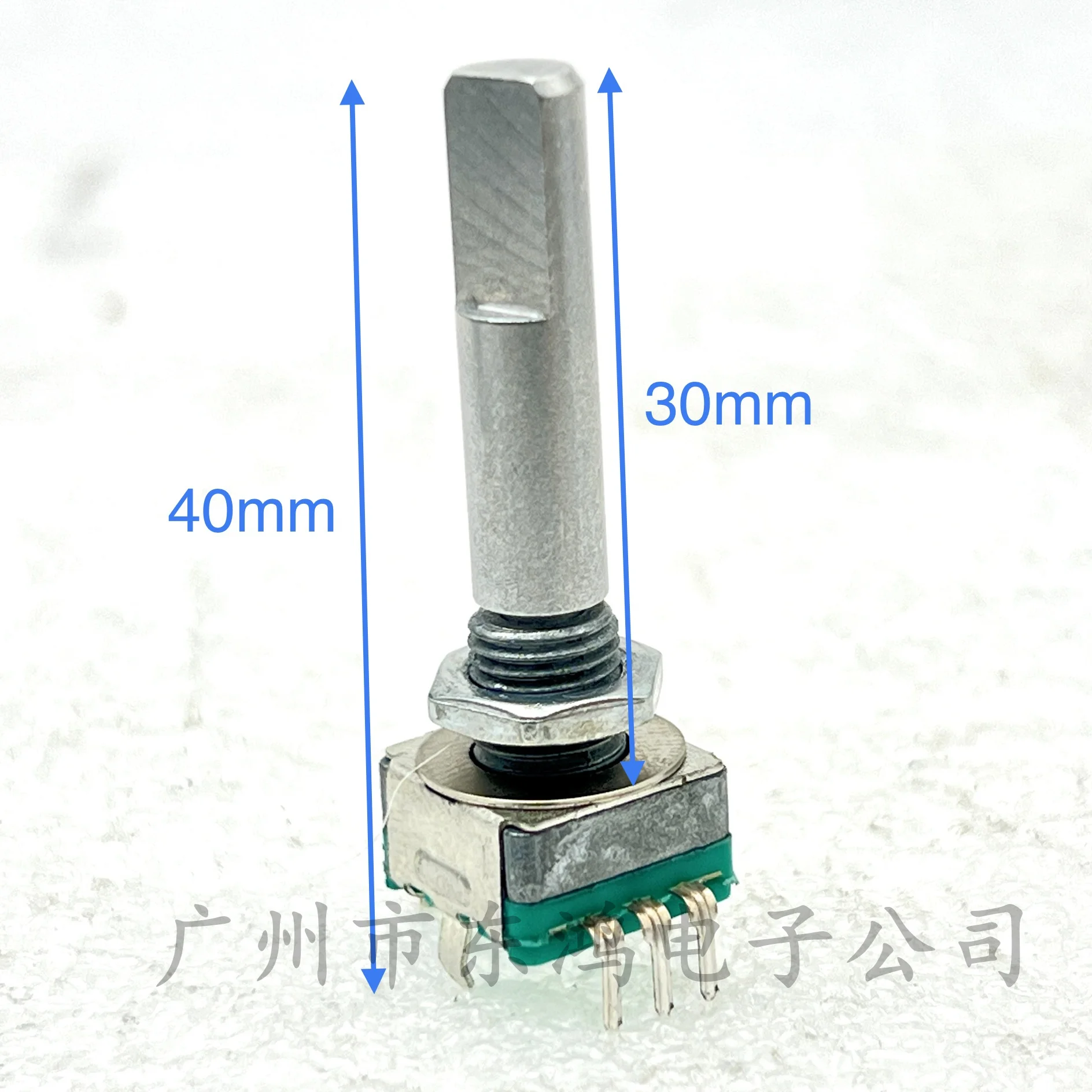 1 PCS ec11 encoder with press switch 20, positioning shaft length 30MM