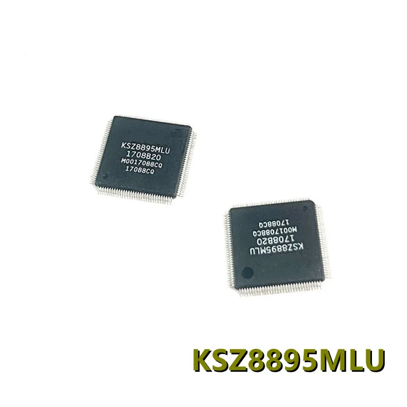 KSZ8895MLU (1piece) Ethernet Switch IC 5-Port 10/100 Managed L2 Switch MII SPI SMI AEC-Q100 LQFP-128 14x14mm Original In Stock