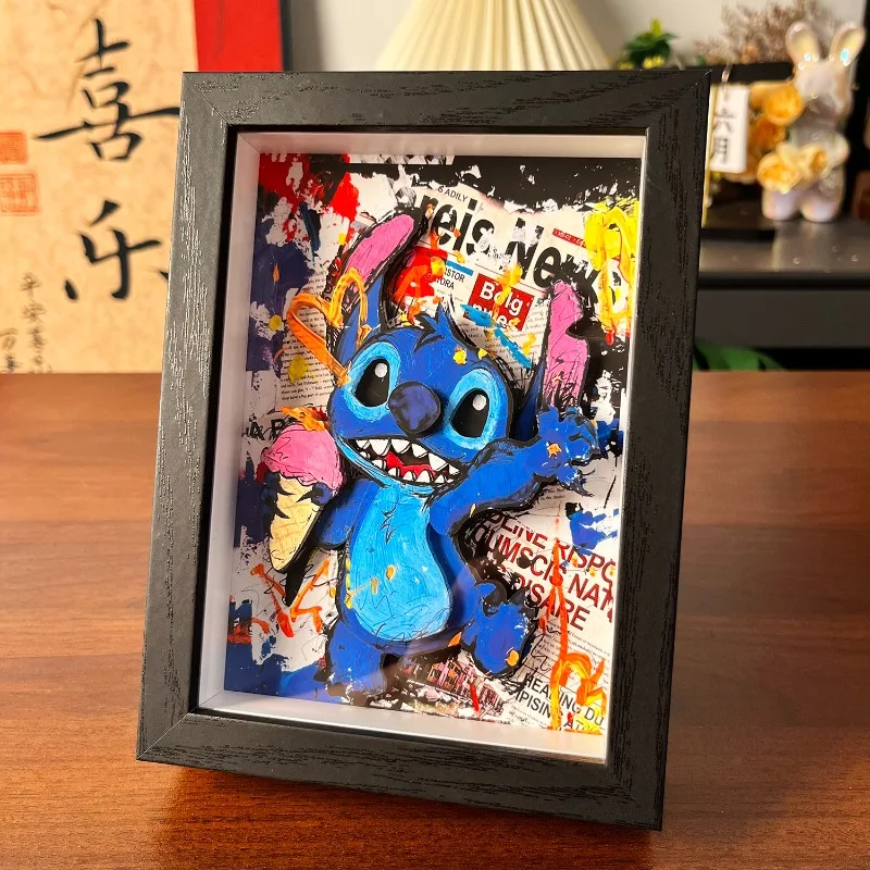 

Стич Аниме Фигурка 3D Бумажная Картина Kawaii Лило и Стич Несколько Плакатов Картина Фото Спальня Столешница Декор Подарок На День Рождения