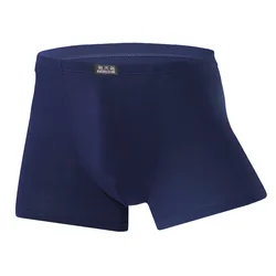 Tkanina z włókna bambusowego męskie bokserki solidna oddychająca miękka bielizna męska wysokiej elastyczności człowiek Cueca Calzoncillos Hombre kalesony