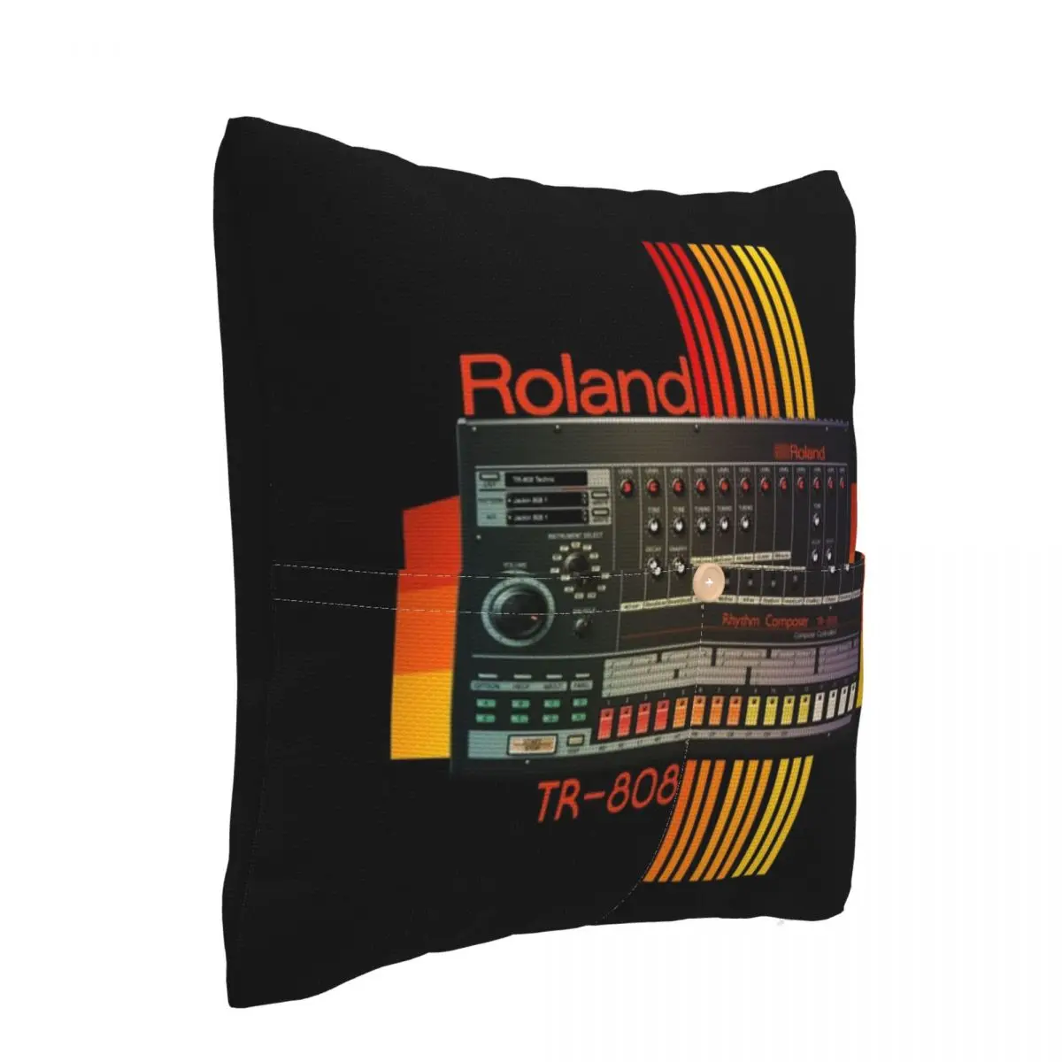 Roland Tr-808 Drum Machine Model Square Linen Pillowcase Cushion Cover Polyester Decor Bed Home Comfort Throw Pillow