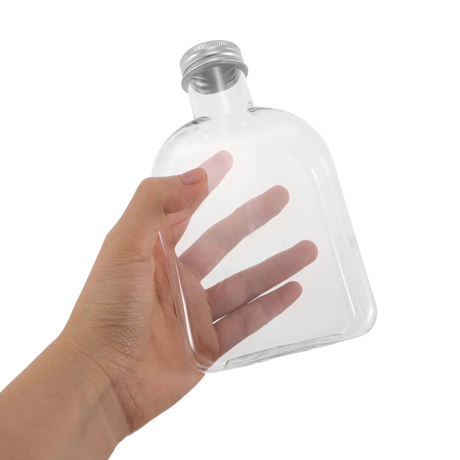 15 Pcs Juice Bottles Drink Containers Reusable Storage Empty with Caps Transparent Travel Clear