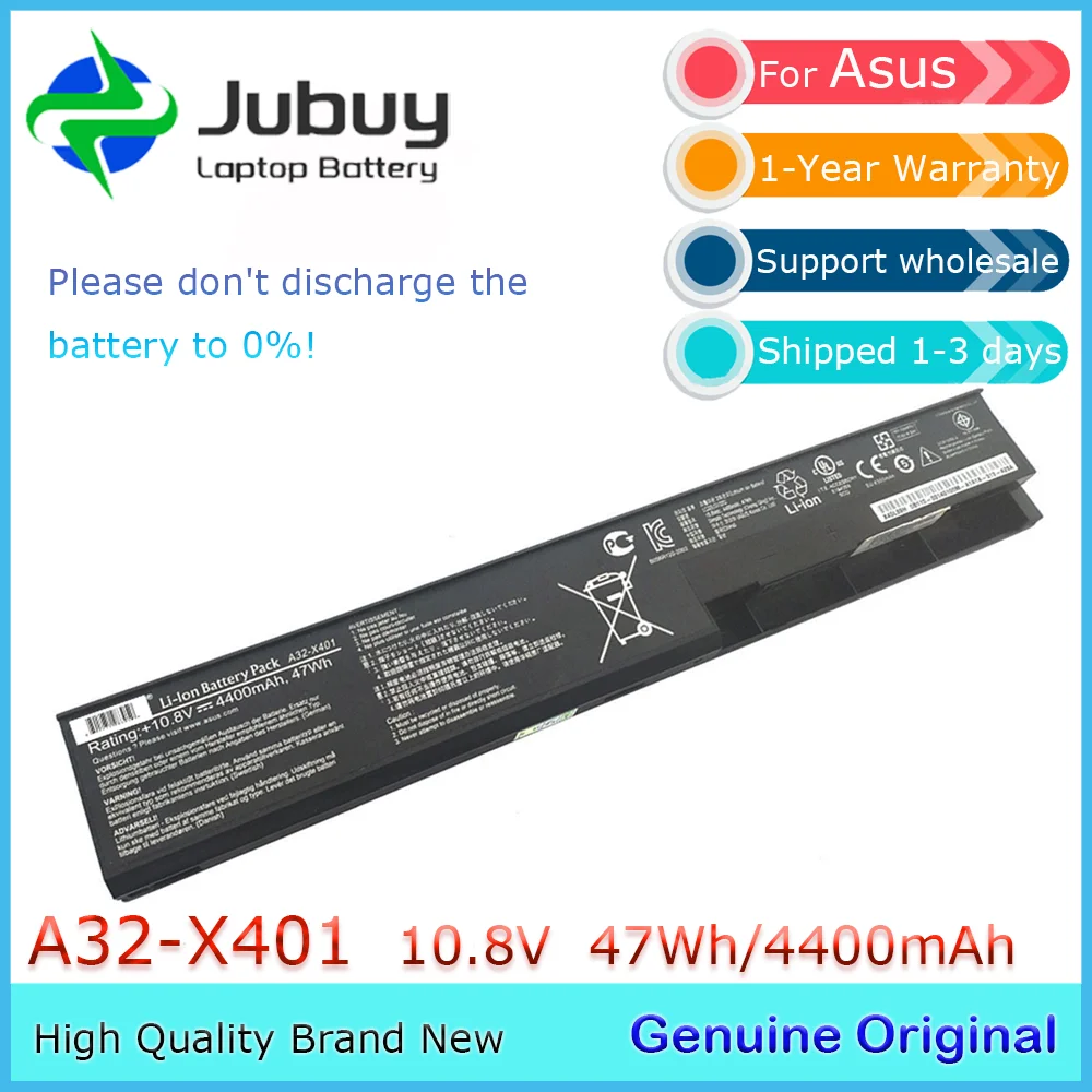 A32-X401 10.8V 4400mAh Original Laptop Battery for ASUS A42-X401 A31-X401 X301KB815A X401EC60U X501XB815A