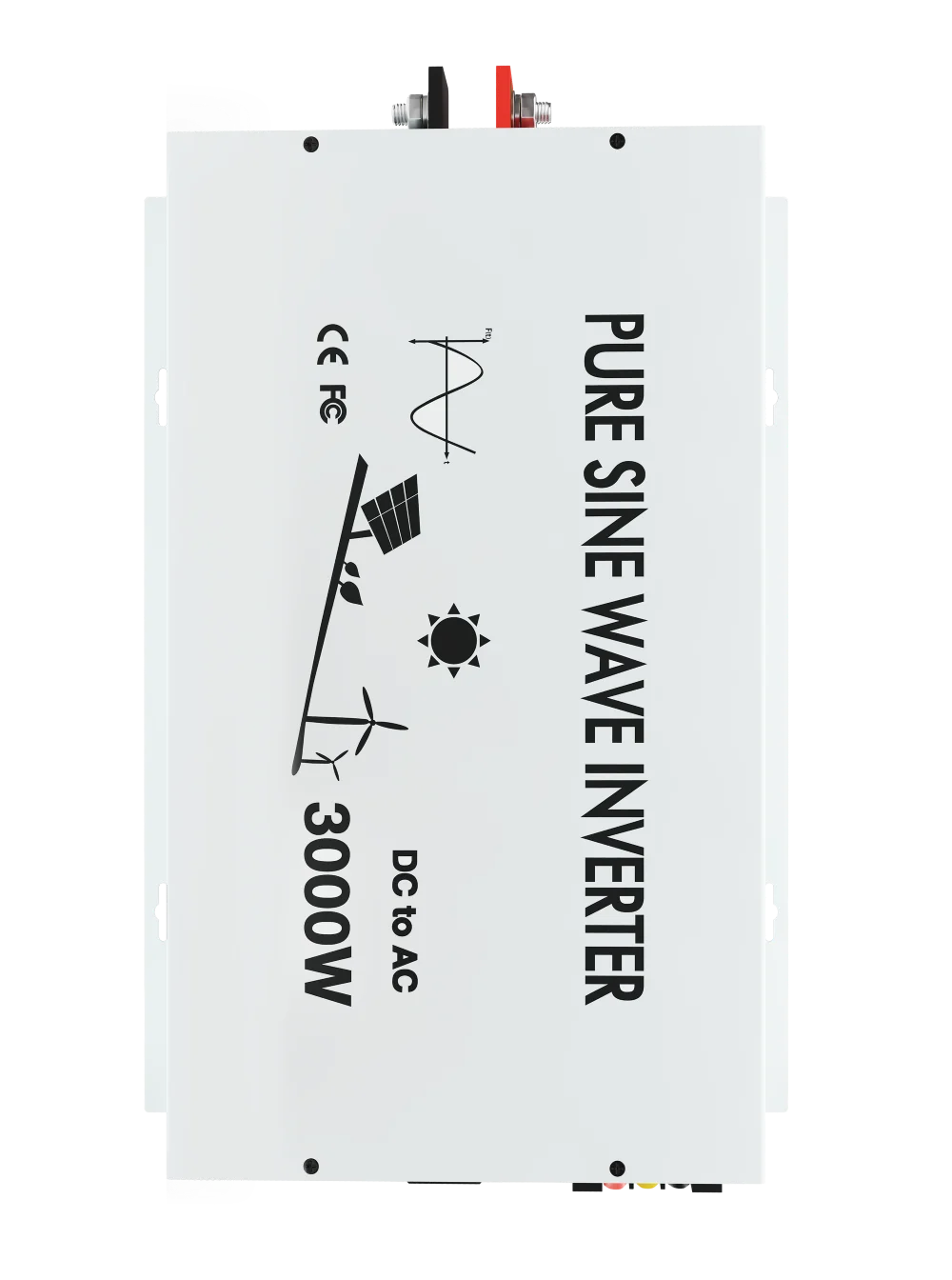 300W Solar Inverter 12V 220V Pure Sine Wave Power Transformer 24V 36V 48V DC to 120V 230V 240V AC Voltage Converter White Shell