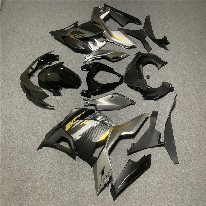 NINJA400 2018 2019 2020 2021 2022 2023 2024 Motorcycle Parts Fairings for KAWASAKI EX400R 18-24 Fairing Kit black silvery