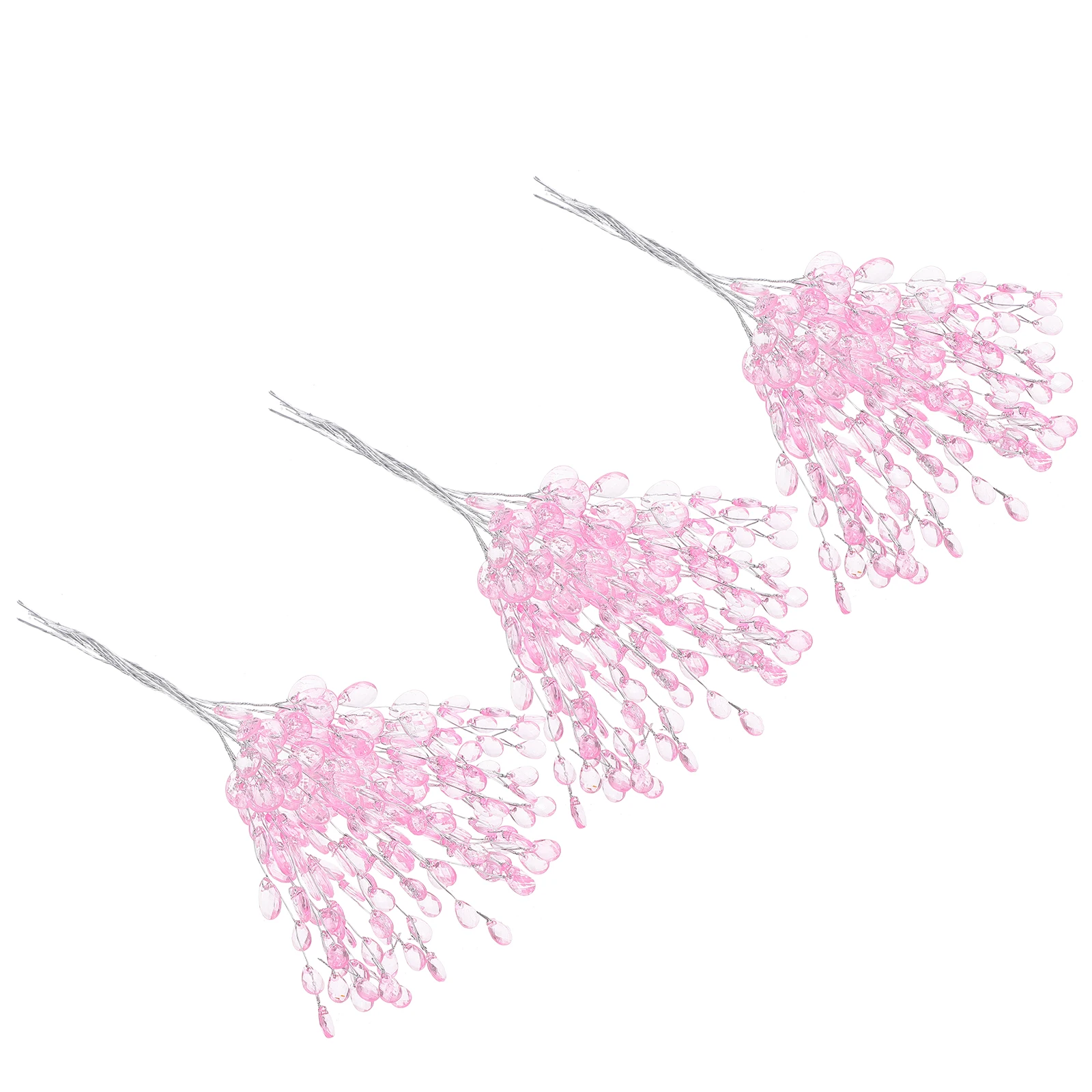 

50 Pcs Hair Garland Decorations Bouquet Flower Accessories for Centers Wreaths Acrylic Bride Branches Small Craft