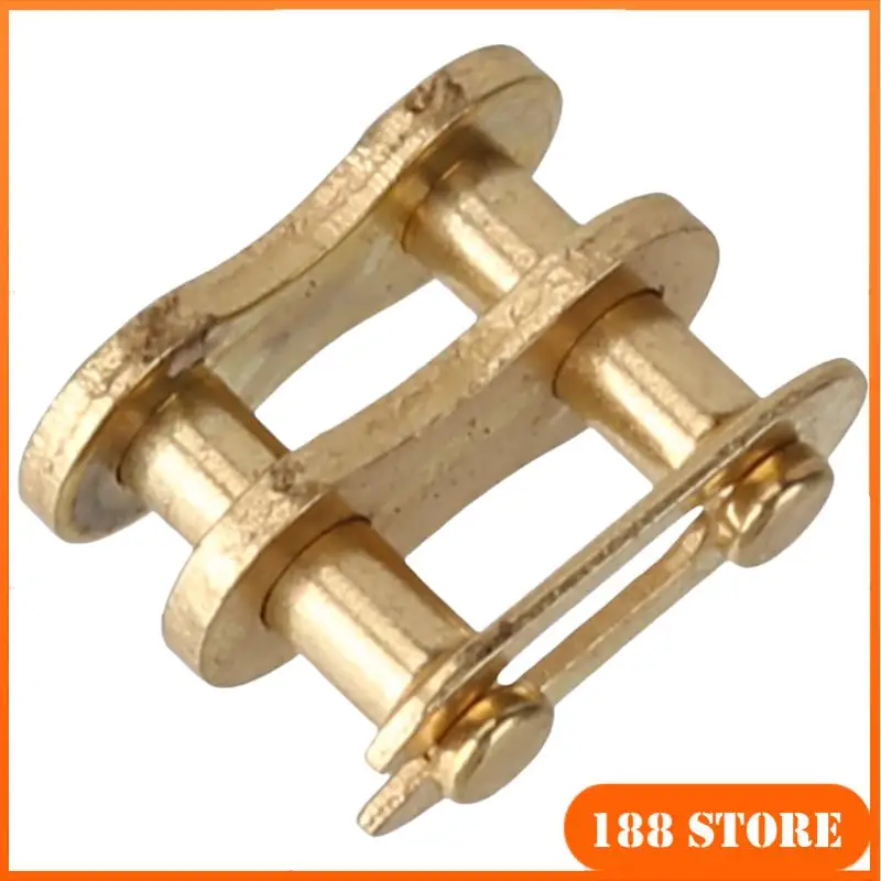 سلسلة مشبك 25H سلسلة ذهبية مشبك 25H 114 سلسلة ذهبية 25H 136 سلسلة سوداء سلسلة من الفولاذ المقاوم للصدأ على الطرق الوعرة دراجة نارية سلسلة مشبك