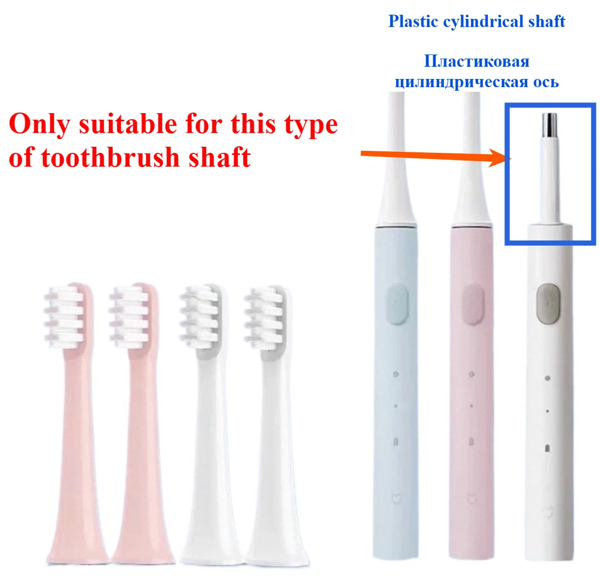 8pcs Replacement ToothBrush Heads for  Revyline  RL050 /INFLY P20A P20B P20C P50 P60 Electric Toothbrush Whitening Heads