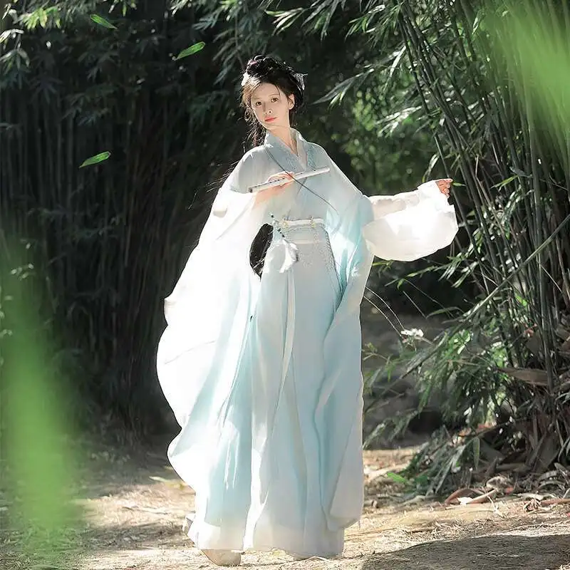 

Yunli Hanfu[Hareyama]Wei Jin Style Hanfu For Women, Cool Fairy Style, Ancient Costume, Qi Waist, Large Sleeve Ru, New Design