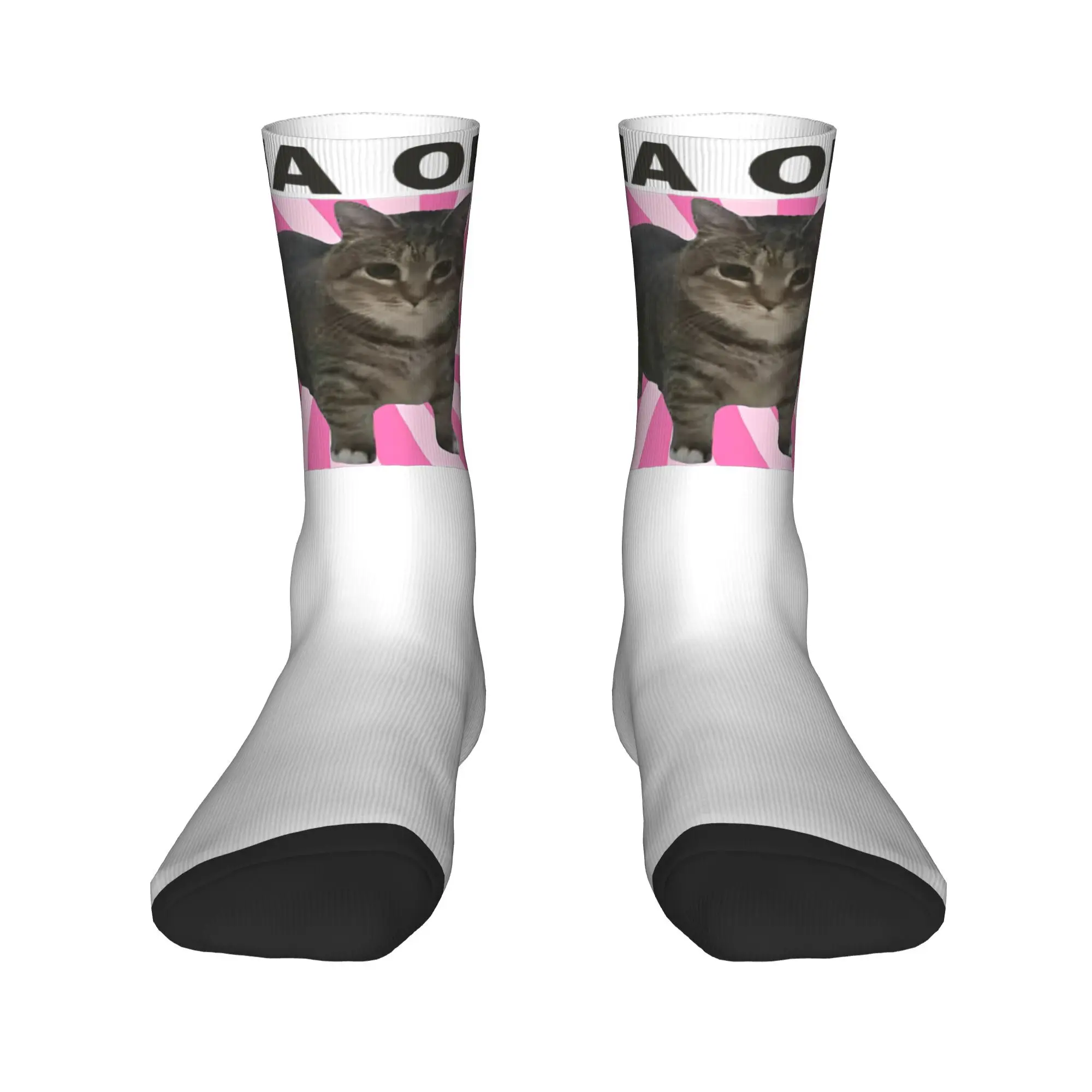 Spinning Brain Rot OIIAA OIIAA Cat Humor Calcetines Merch para hombres y mujeres Calcetines suaves cómodos mejores regalos