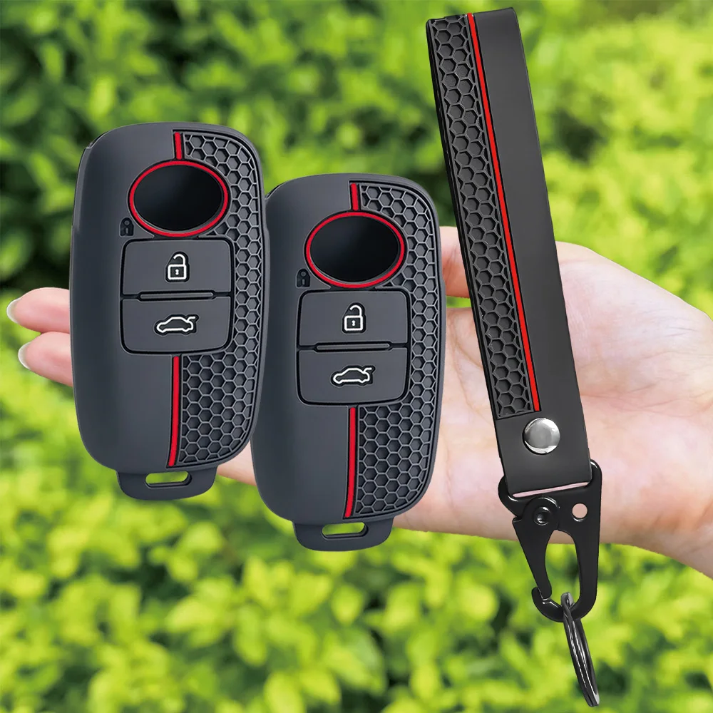 For Toyota Raize Veloz Yaris Vitz Wigo For Daihatsu Rocky Tanto 2 Button Protective Silicone Key Cover 2 Button