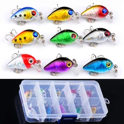 10Pcs/Lot Mini Crankbait Fishing Lures 2.6cm 1.6g Sinking Artificial Hard Bait Minnow Swimbait Wobblers Carp Fishing Lure Set
