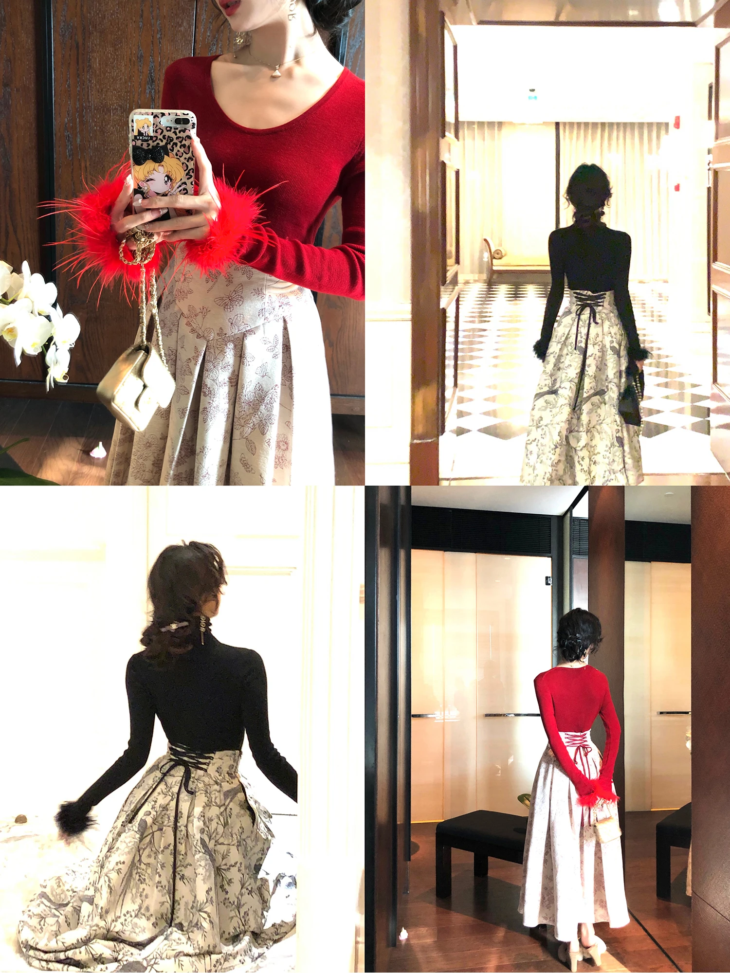 

Вязаный свитер Ele со страусиными перьями, круглый Ne Pile Ne, женский модный зимний теплый мягкий шерстяной топ