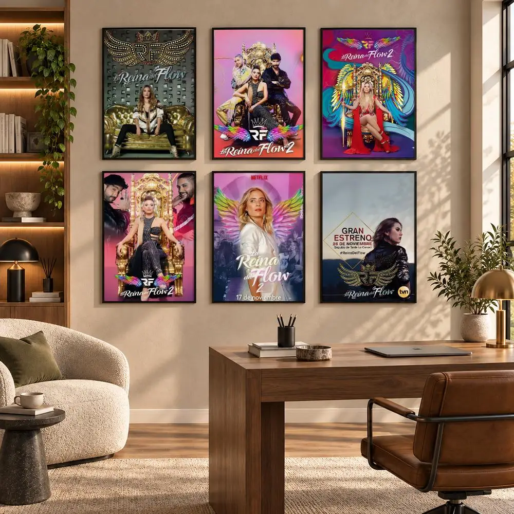 The Queen of Flow Drama Series Poster Self-adhesive Art Waterproof Paper Sticker Coffee House Bar Room Wall Decor
