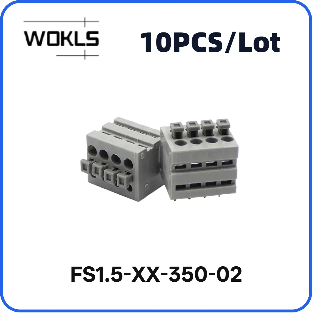 DG211 3.5mm Pitch 2P-8P PCB Spring Terminal Block Screwless Push-in Connector for PCB Circuit Board
