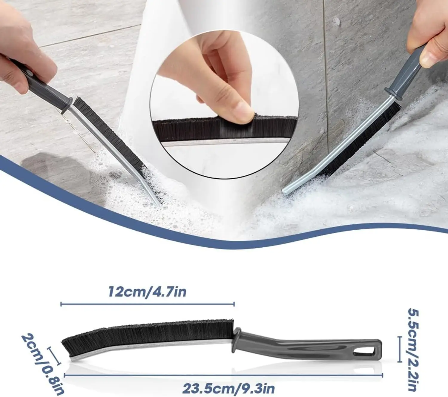 Bathroom Kitchen Gap Cleaning Brush Window Door Track Groove Gap Cleaning Scrub Hard-Bristled Brush Household Cleaning Tools