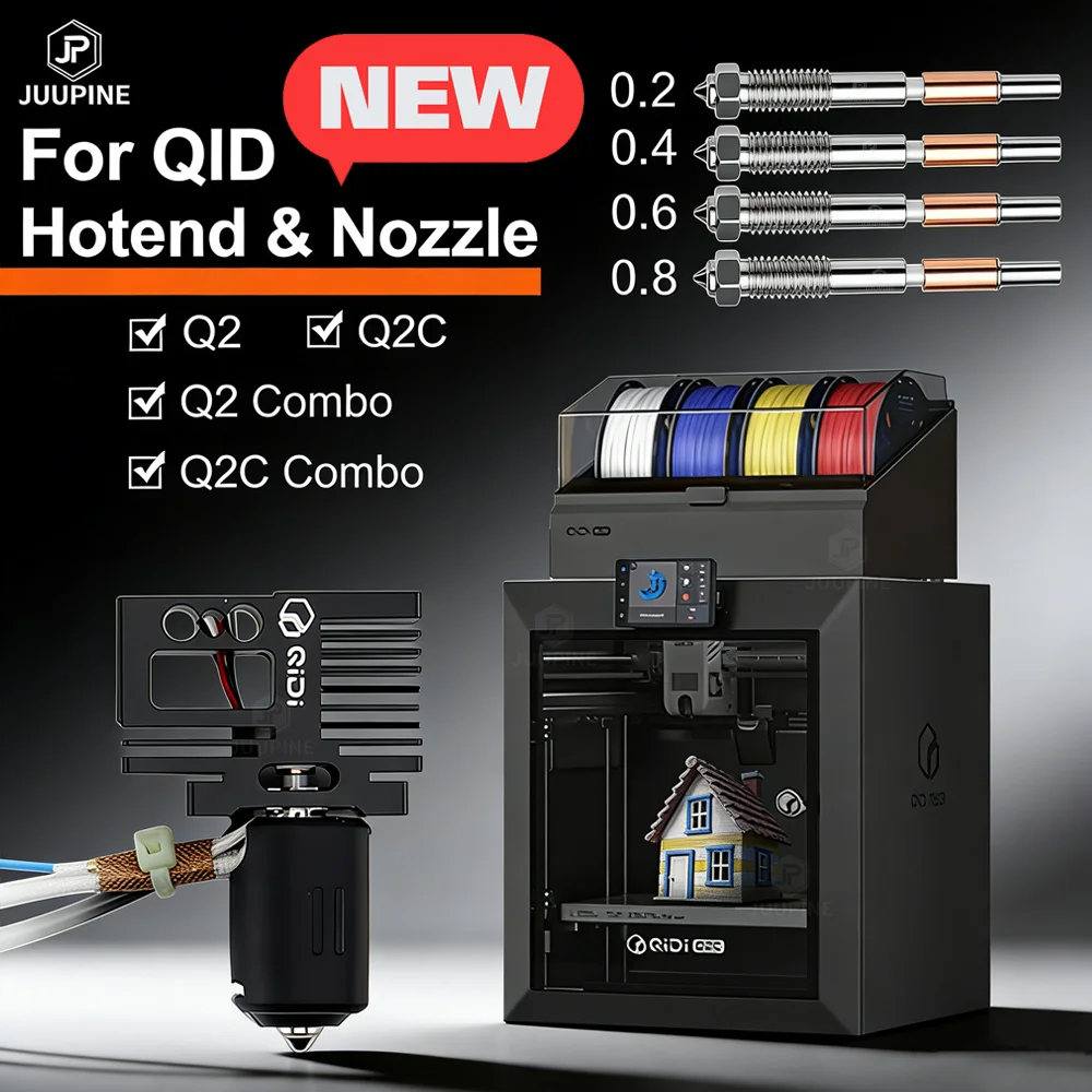

Original Hotend for QIDI for Q2 Bimetal hotend for Tech Replacement qidi Nozzles 3D Printer Accessories