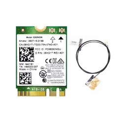 Módulo de cartão WiFi sem fio para AC 8260NGW, 2XAntenna, 2.4G, 5Ghz, 867M, Bluetooth 4.2, NGFF, M.2