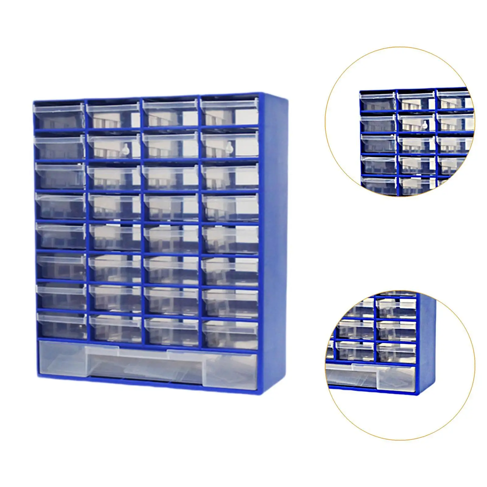 Drawer Storage Cabinet Organizer Container with 33 Compartment Tool Box Garage Organization for Scrapbook Small Items Jewelry