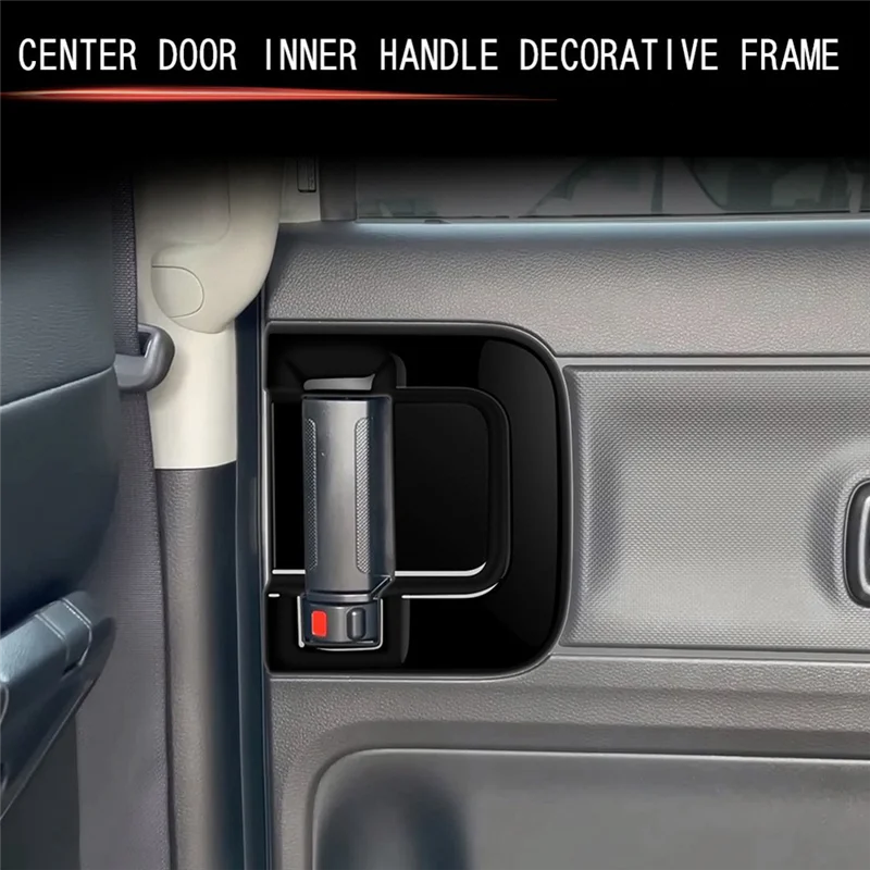 A19Q-Auto Midden Deur Binnenhandvat Frame Trim Sticker Voor Suzuki SPACIA Custom MK04 2017-2024 Auto Accessoires