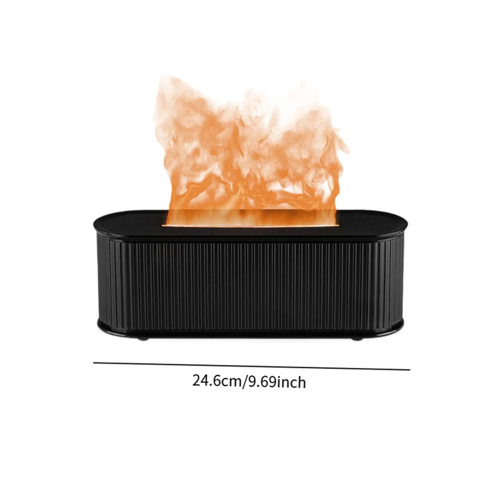 7 Colours Flame Essential Oil Diffuser Humidifier Stylish 6H 8H 10H Timing