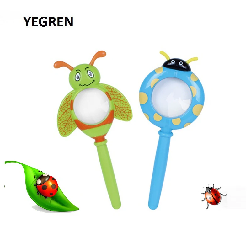 

Ladybug Honey Cartoon Insect Shape Magnifying Glass Outdoor Exploration Learning Toys Magnifier For Kids Children Educational