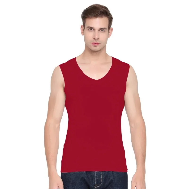 No trace Summer Cool Men Vest Cotton Tank Tops Underwear Mens Undershirt Transparent Shirts Male Bodyshaper Fitness sleeveless