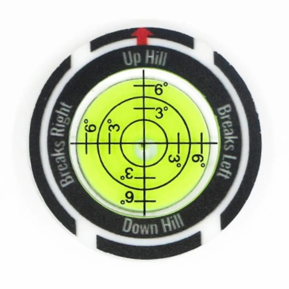 High Precision Golf Tools Leveler Ball Marker Clear&Transparent Golf Slope Meter Easily Use Versatile Design Golf Spirit Level
