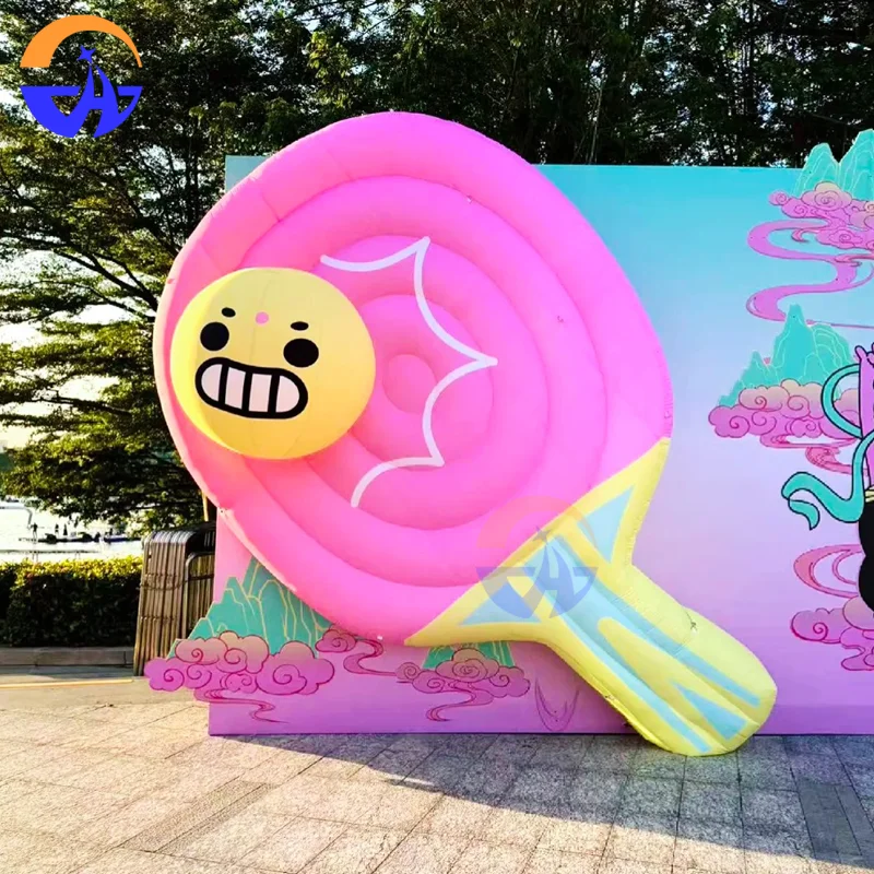 Inflatable Cartoon Table Tennis Racket Models Decoration Props for Outdoor Sports-Themed Events Competitions