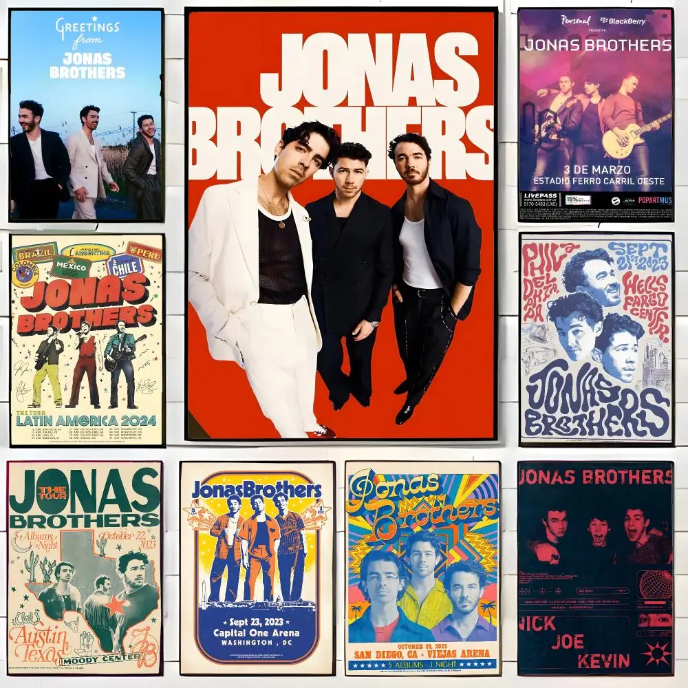 Pop Band J-Jonas Brothers Poster Wall Art Print Decorative Mural Home Decor Gift Unframed
