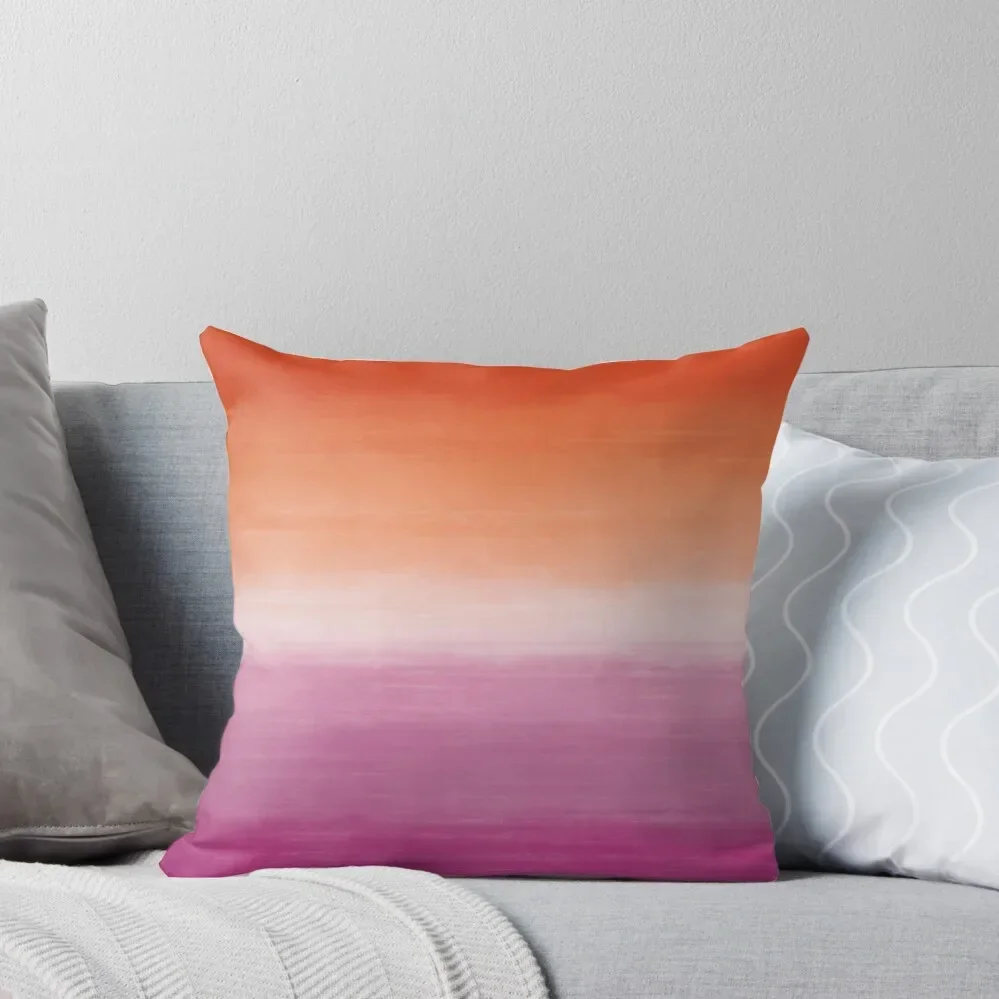 blended sunset lesbian flag (orange and magenta) Throw Pillow Cushions For Children Pillow Case Embroidered Cushion Cover pillow